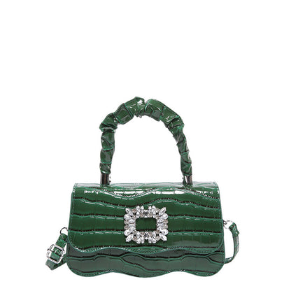 Glamorous Crocodile Texture Evening Handbag Acalora