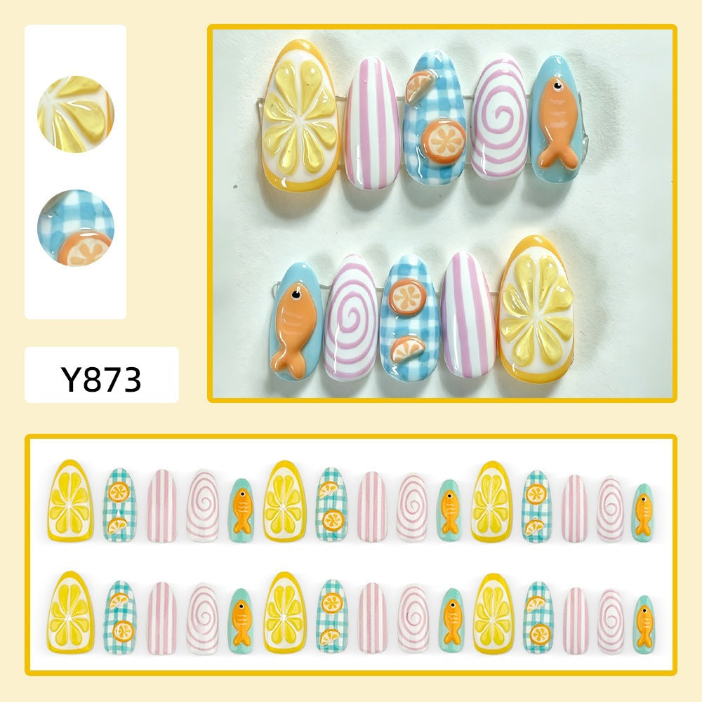 Fruit-designed artificial nails Acalora