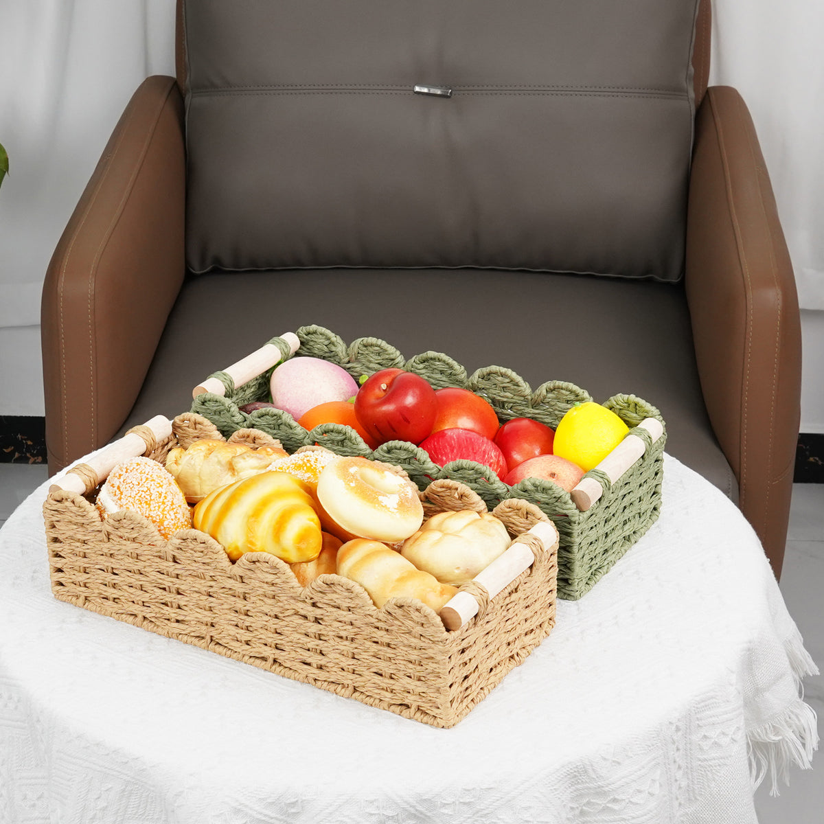 Decorative Woven Storage Caddy Acalora