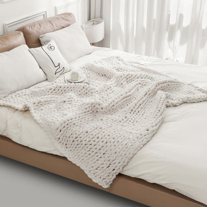 Chunky Knitted Blanket