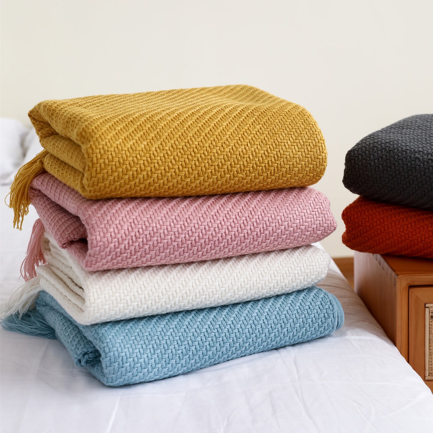 Unisex Premium Textured Throw Blanket