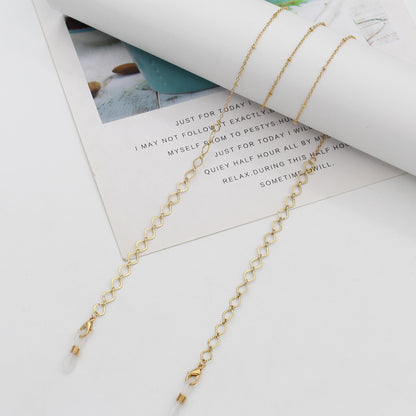 Elegant Pearl Chain Eyewear Holder Acalora
