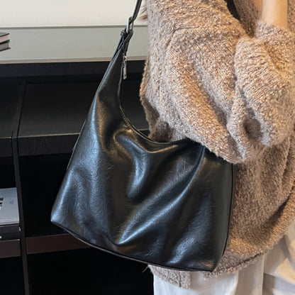 Soft Leather Slouchy Shoulder Bag Acalora