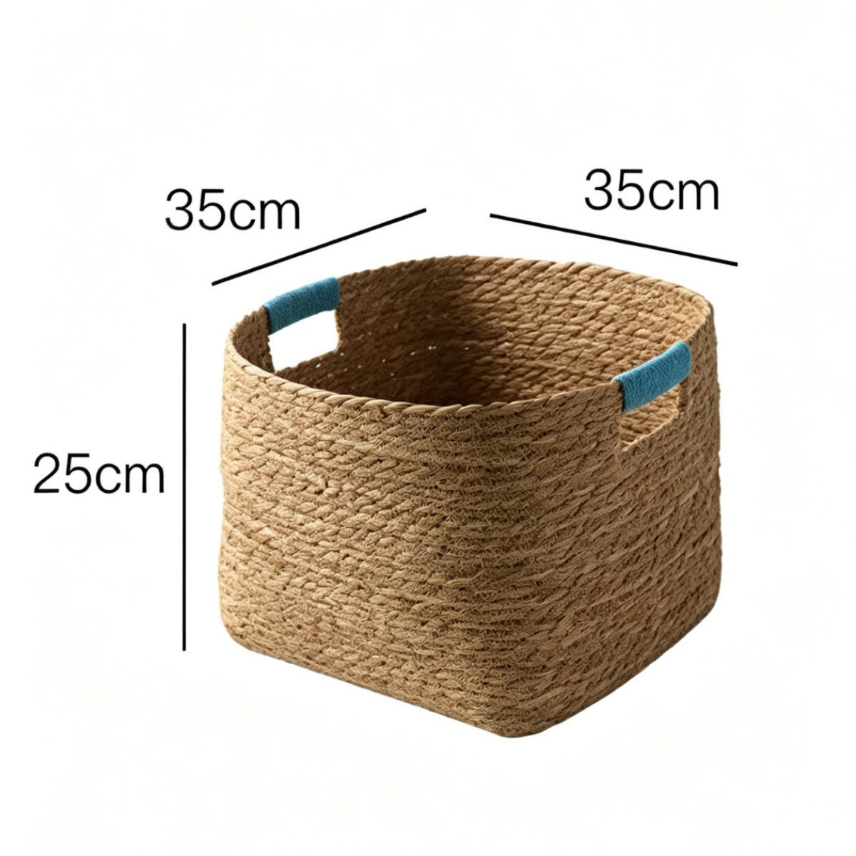 Stylish storage basket made of woven natural fibers Acalora