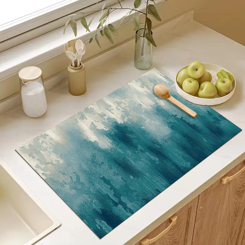 Abstract Geometric Kitchen Mat Acalora