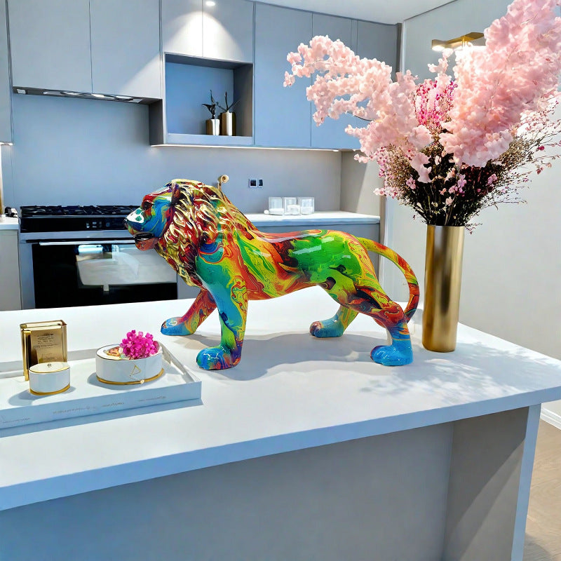 Artistically designed lion figure Acalora