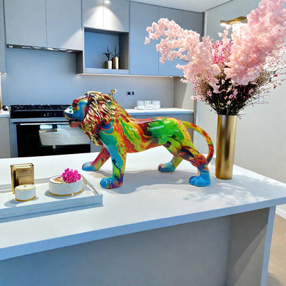 Artistically designed lion figure Acalora