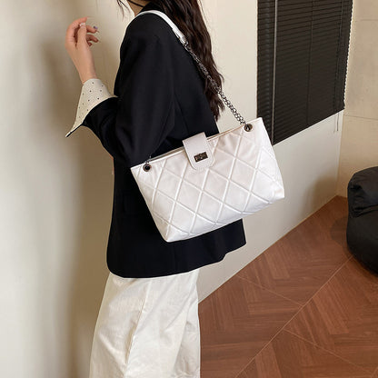 Quilted Elegant Satchel Handbag Acalora
