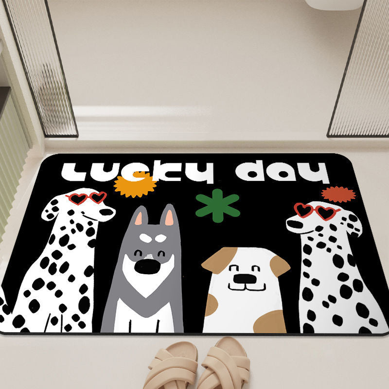 Cartoon-Inspired Bathroom Mat