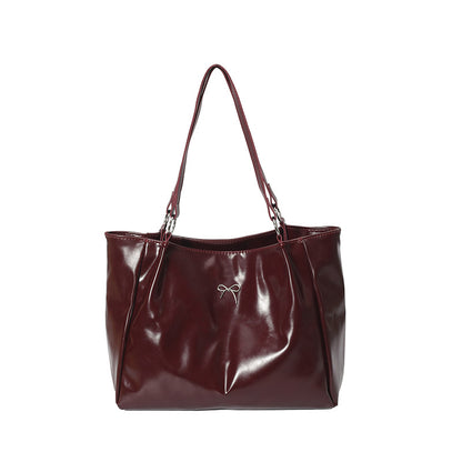 Elegant Glossy Hobo Handbag Acalora