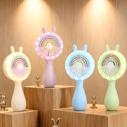 Women's Portable Mini Fan in Playful Bear Design Bowlift