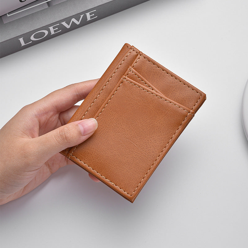 Minimalist Leather Card Wallet Acalora