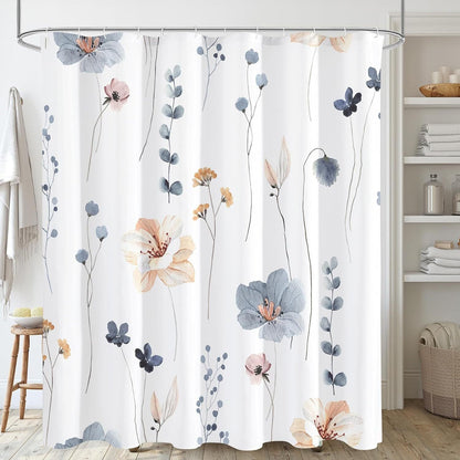 Floral-Print Shower Curtain
