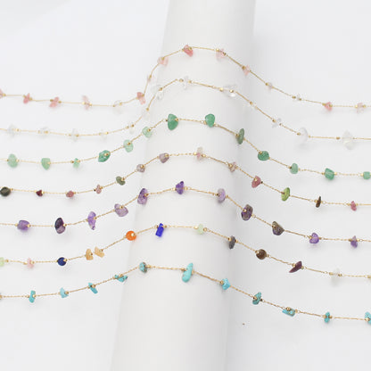 Elegant Crystal-Embellished Eyewear Chain Acalora