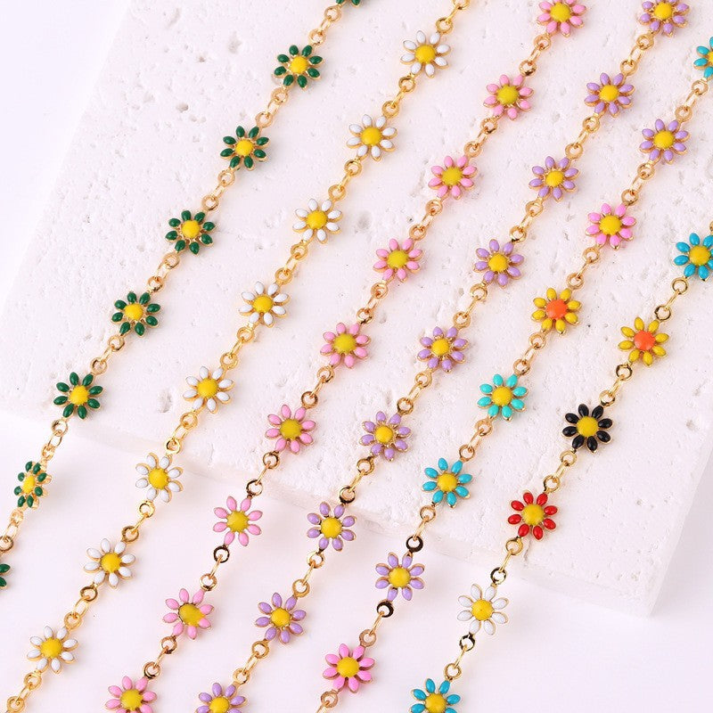 Floral Daisy Chain Necklace Acalora