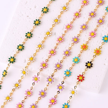 Floral Daisy Chain Necklace Acalora
