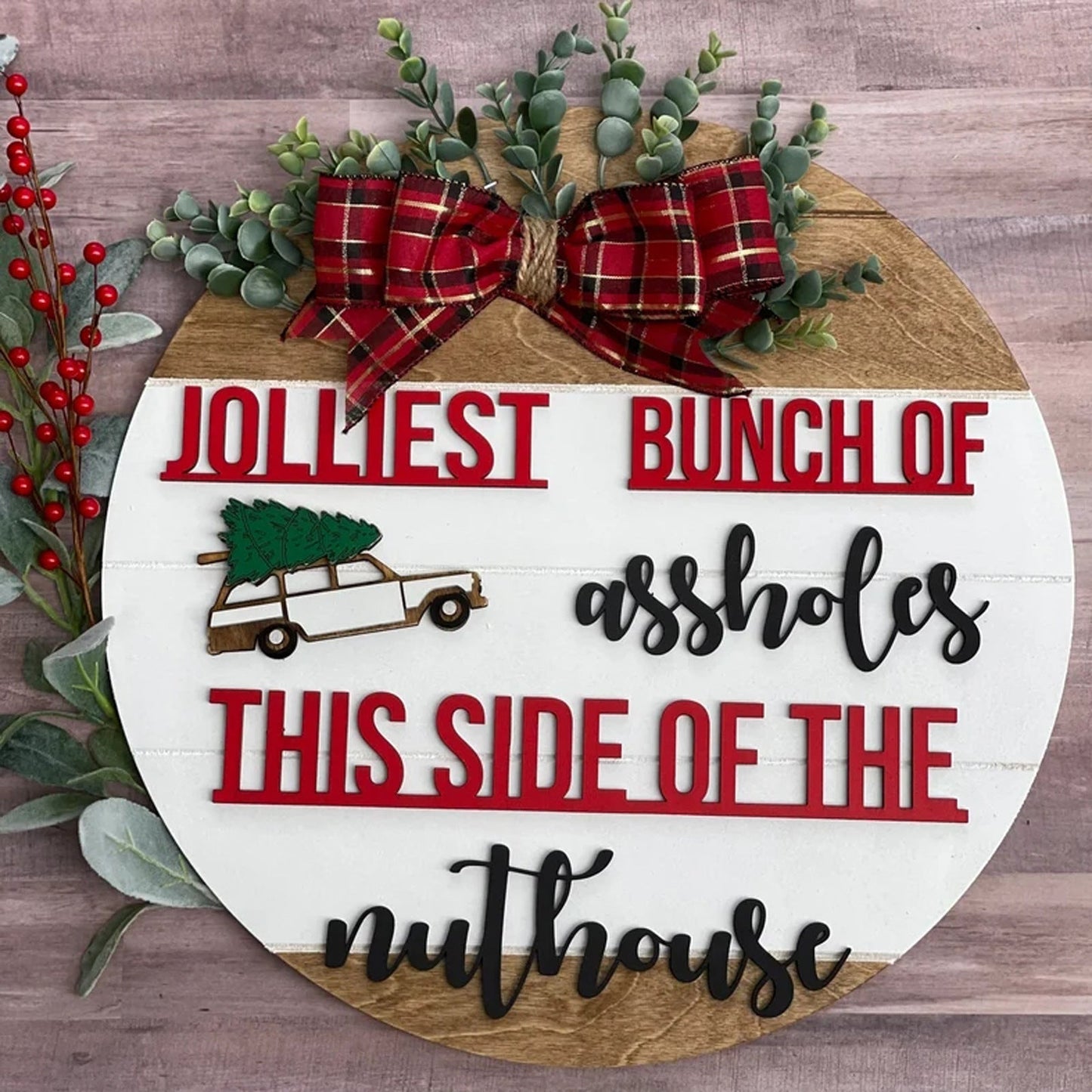 Skanto Skanto | Fun Christmas Holiday Themed Door Hanger
