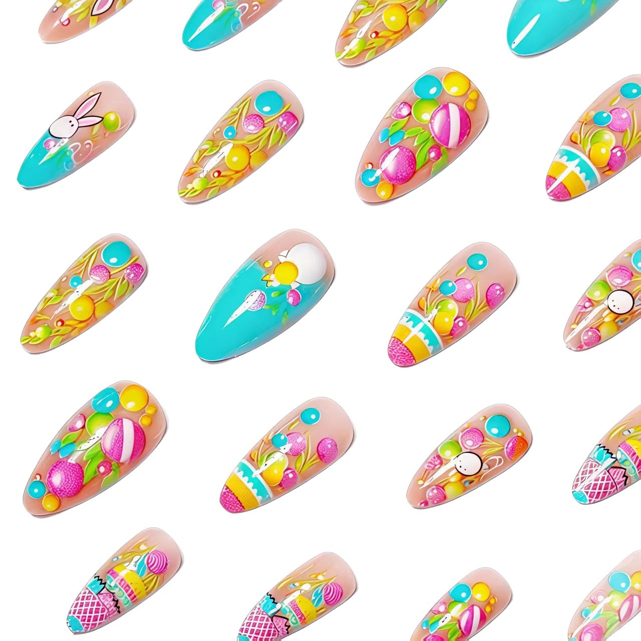 Creative Easter-Themed Nail Art Acalora