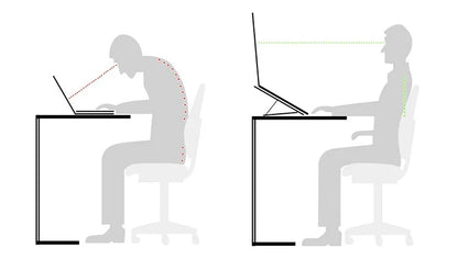 BowLift | Portable Aluminum Laptop Stand, with Adjustable & Ergonomic Design, for Home, Office, Study & More
