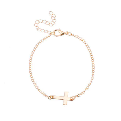 Minimalist Cross Bracelet Acalora
