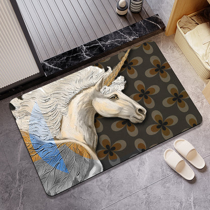 Artistic Horse-Themed Bath Mat Acalora 1788245763