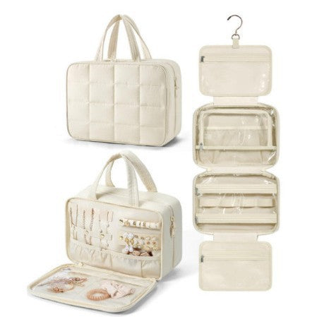 Women's cosmetic bag with organizer compartments Karnz