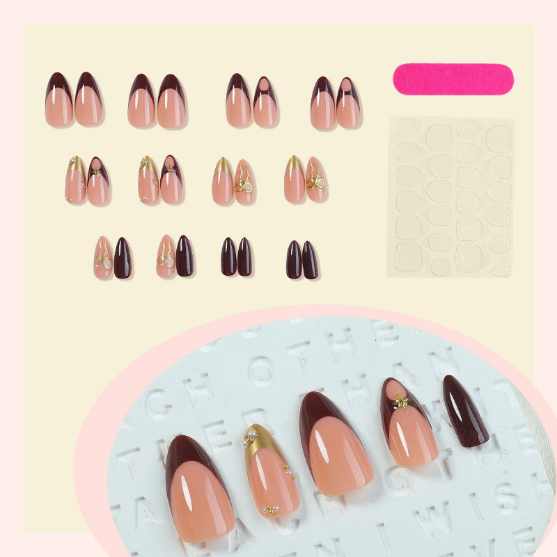 Premium Press-On Nail Set with Glamorous Articulated Designs Acalora