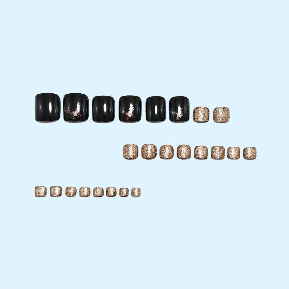 Glitter-accented artificial nails Acalora