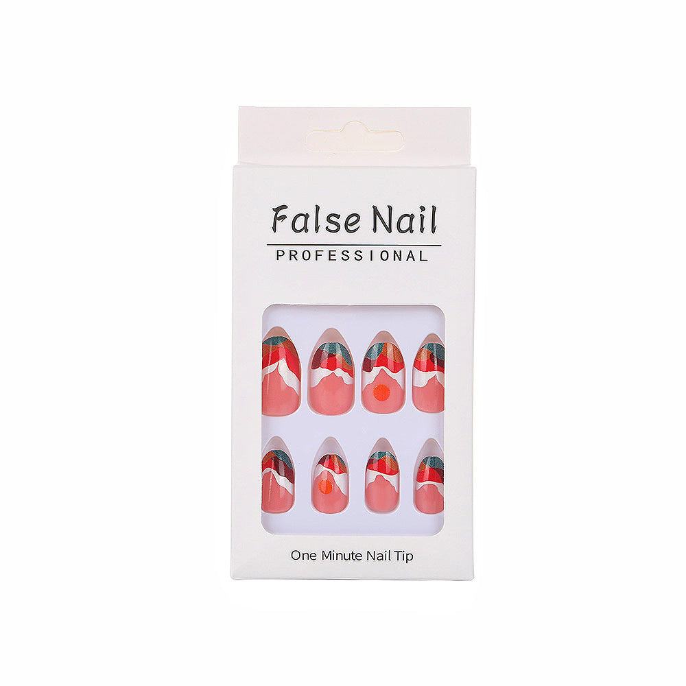 Artistic Nail Tips with Modern Gradient Color Acalora