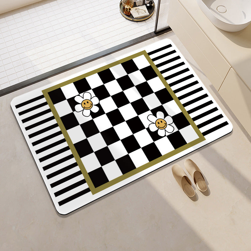 Decorative Honeycomb Bath Mat Acalora