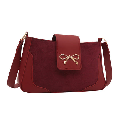 Stylish Faux Suede Handbag Acalora