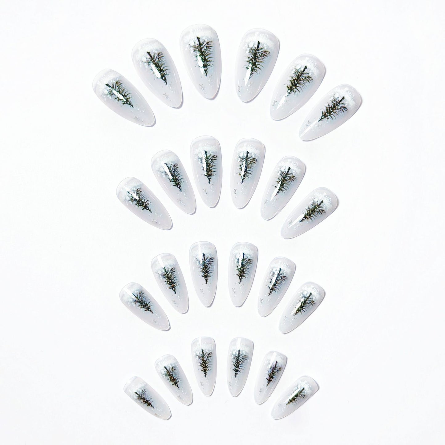 Artistic Winter-Themed Nail Art Acalora