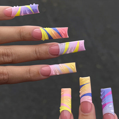 Artistic Long Nail Tips Acalora