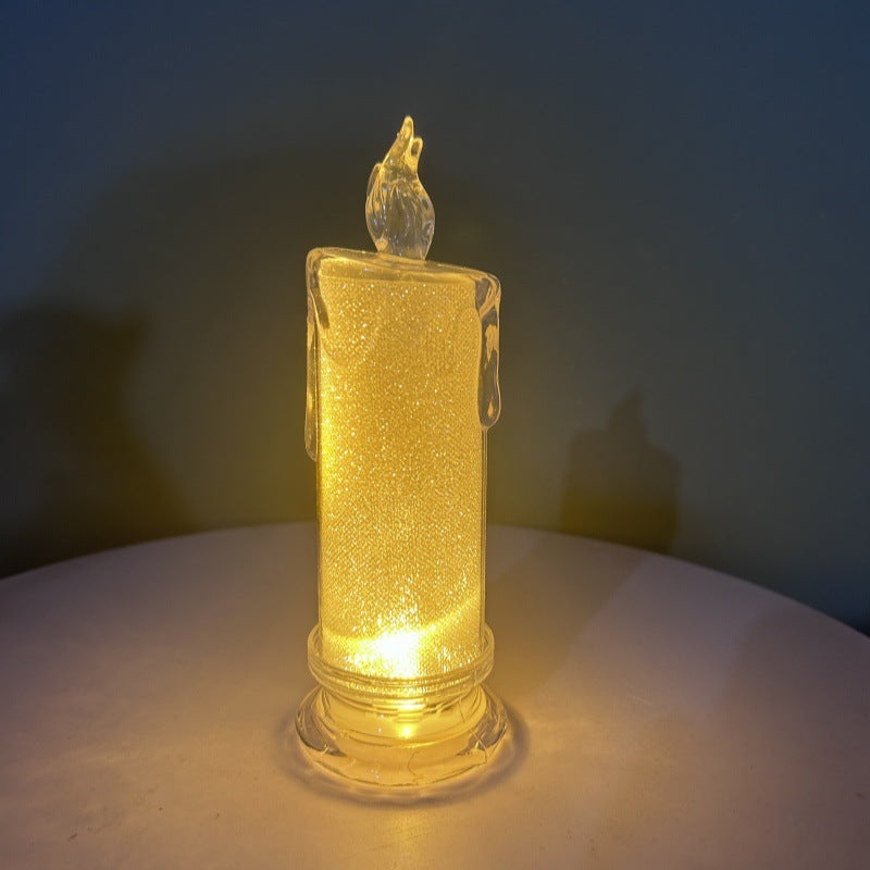 Decorative Crystal LED Flameless Candle Jar Acalora