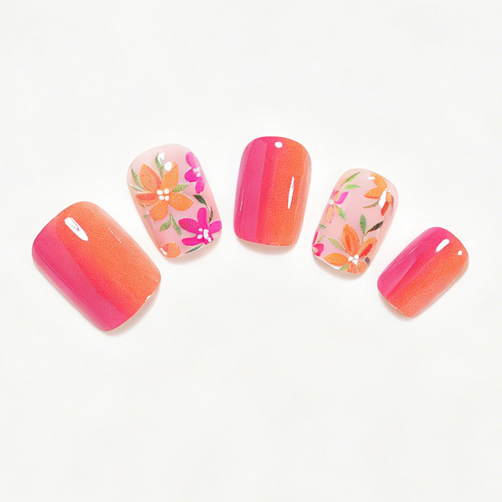Floral Gel Nail Art Tips Acalora