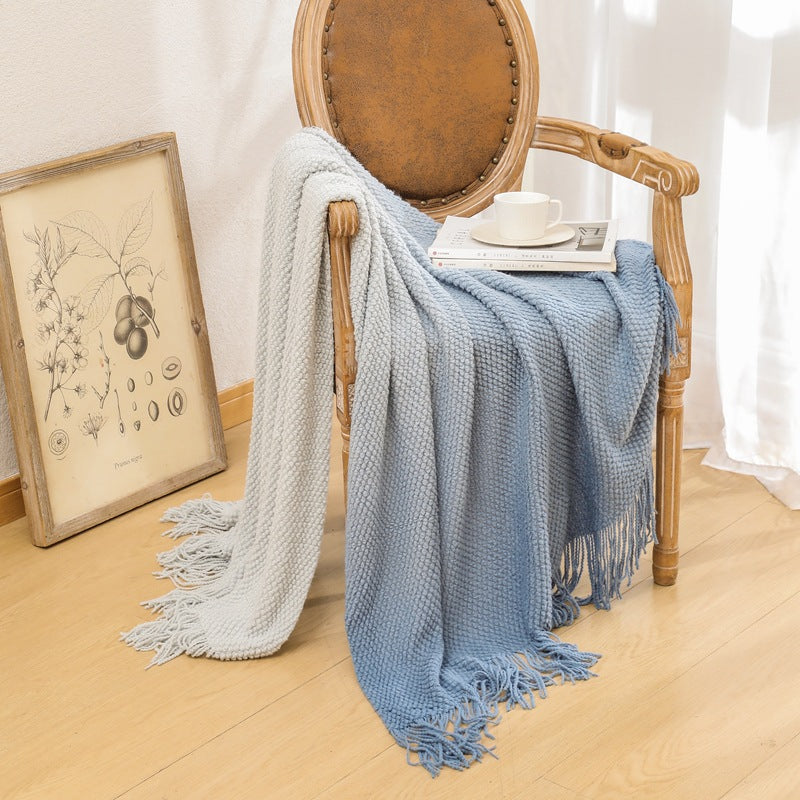 Unisex Cozy Knitted Throw Blanket