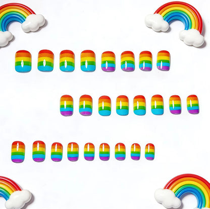 Rainbow Gradient Nail Art Acalora