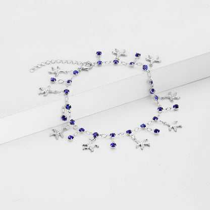 Starfish Charm Anklet Acalora