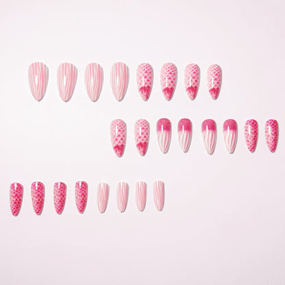 Intricate Scaled Nail Art Design Acalora