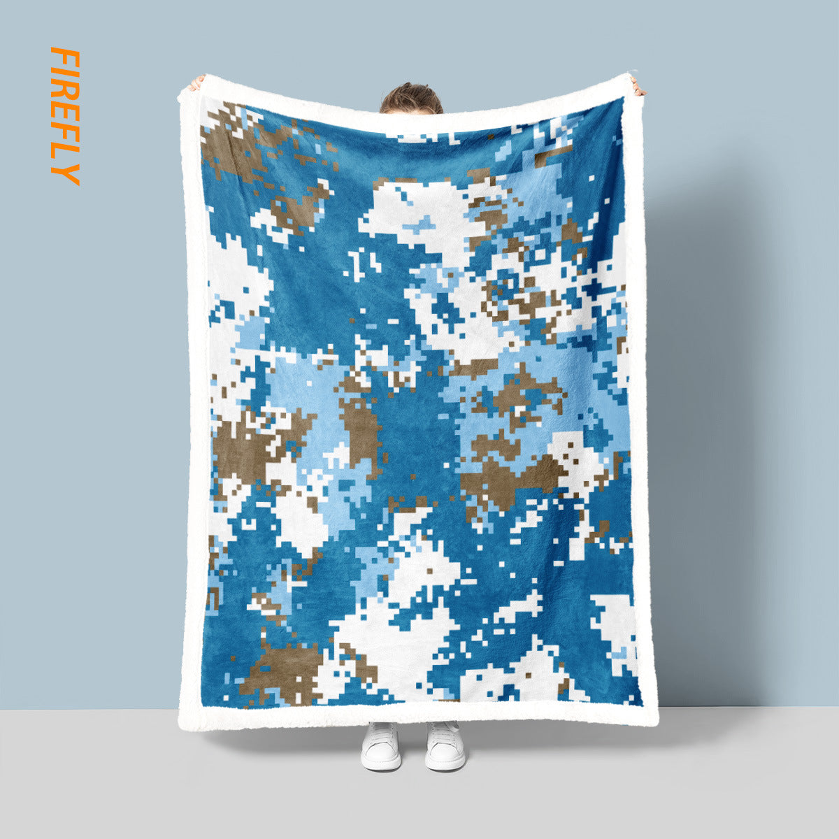 Unisex Tactical Camo Fleece Throw Blanket