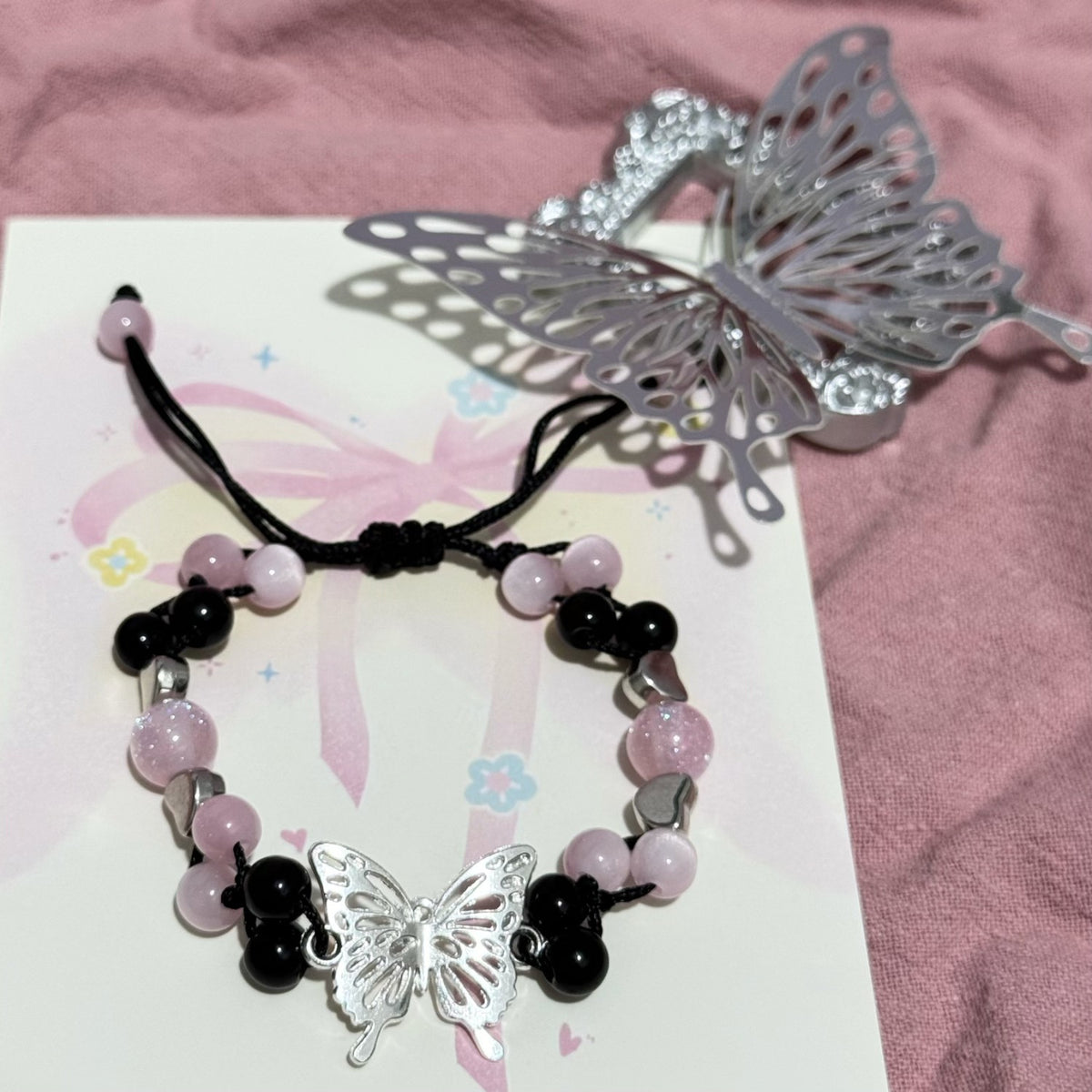 Butterfly Charm Adjustable Bracelet Acalora