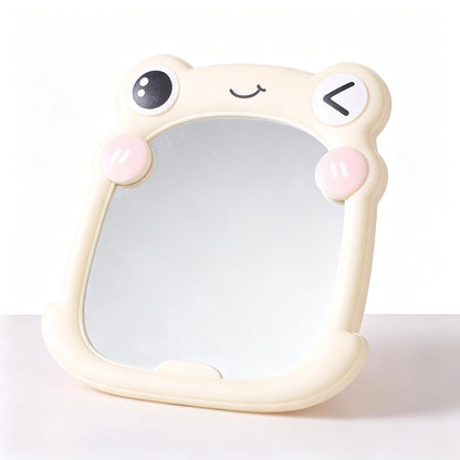 Cute Frog-Themed Handheld Mirror