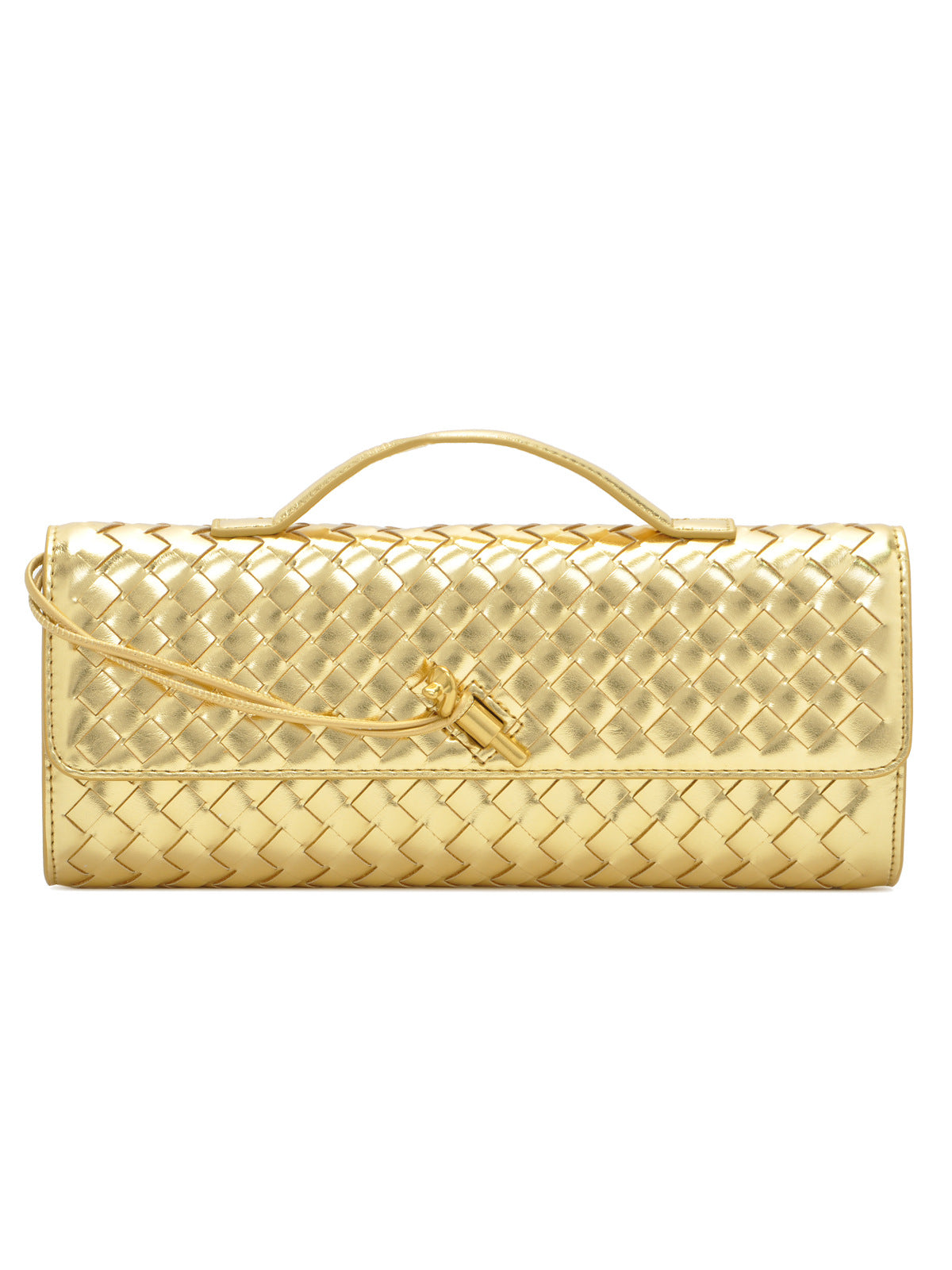 Woven Leather Clutch Acalora