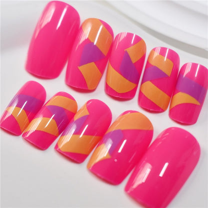 Vibrant Nail Art Press-On Set Acalora