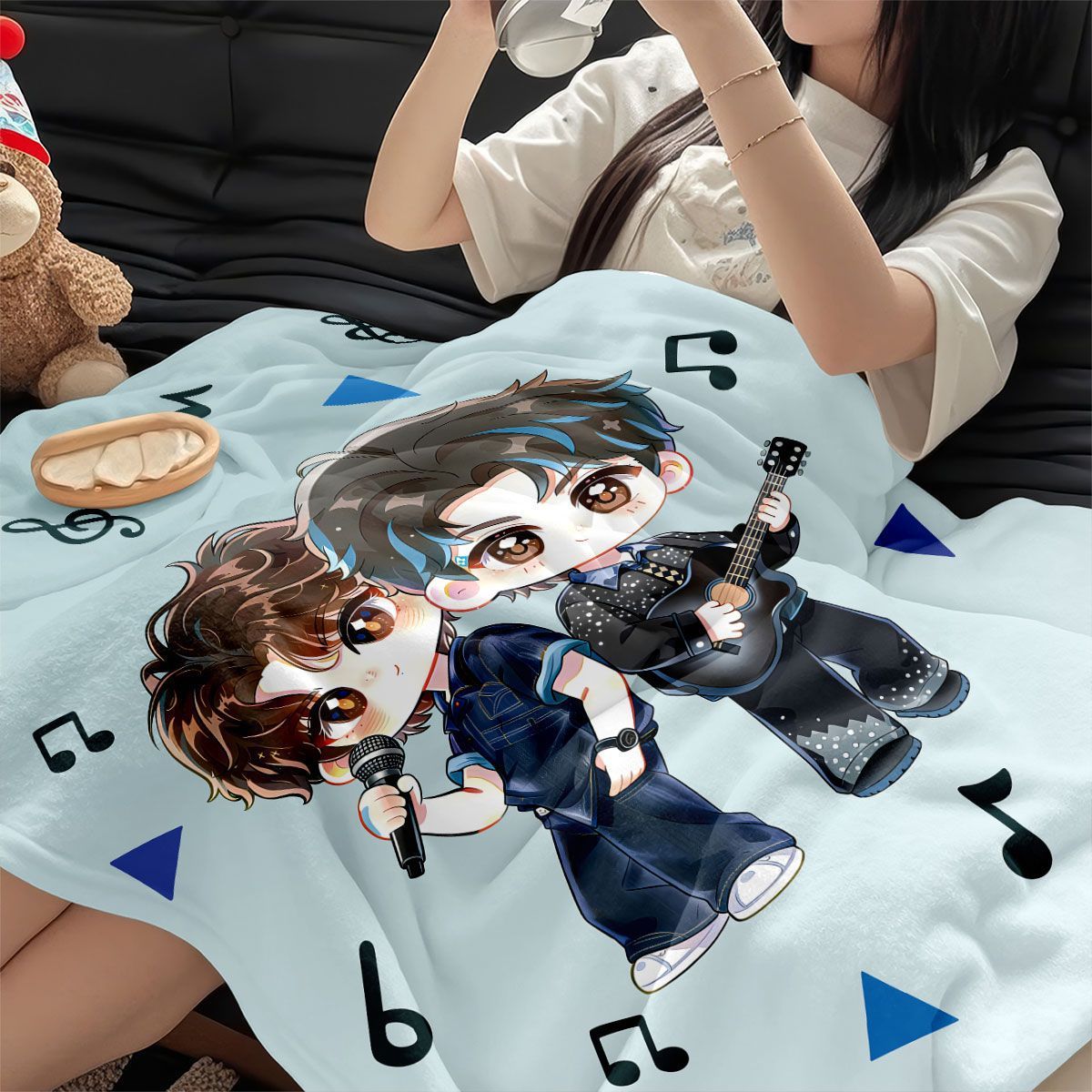 Cartoon Character Fleece Throw
