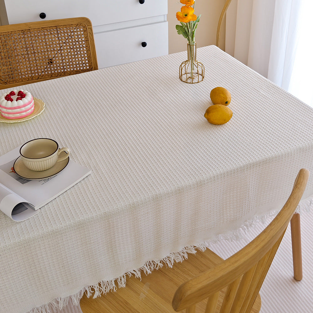 Elegant Woven Tablecloth