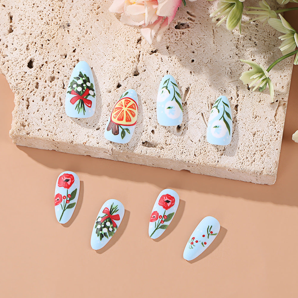 Exquisite Kunstnägel mit floralen Motiven Acalora