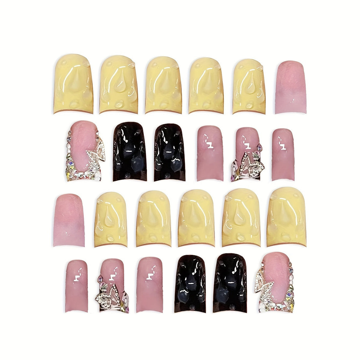 Glamorous Decorative Acrylic Nail Art Acalora