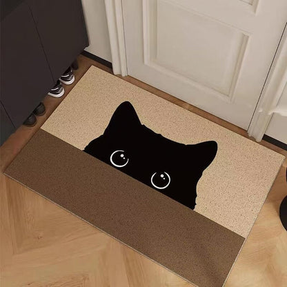 Cartoon Cat-Themed Entrance Mat