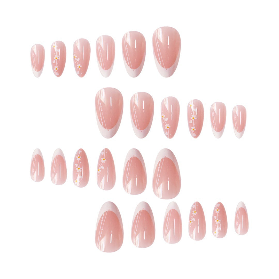 Artistic Floral Gradient Press-On Nail Set Acalora